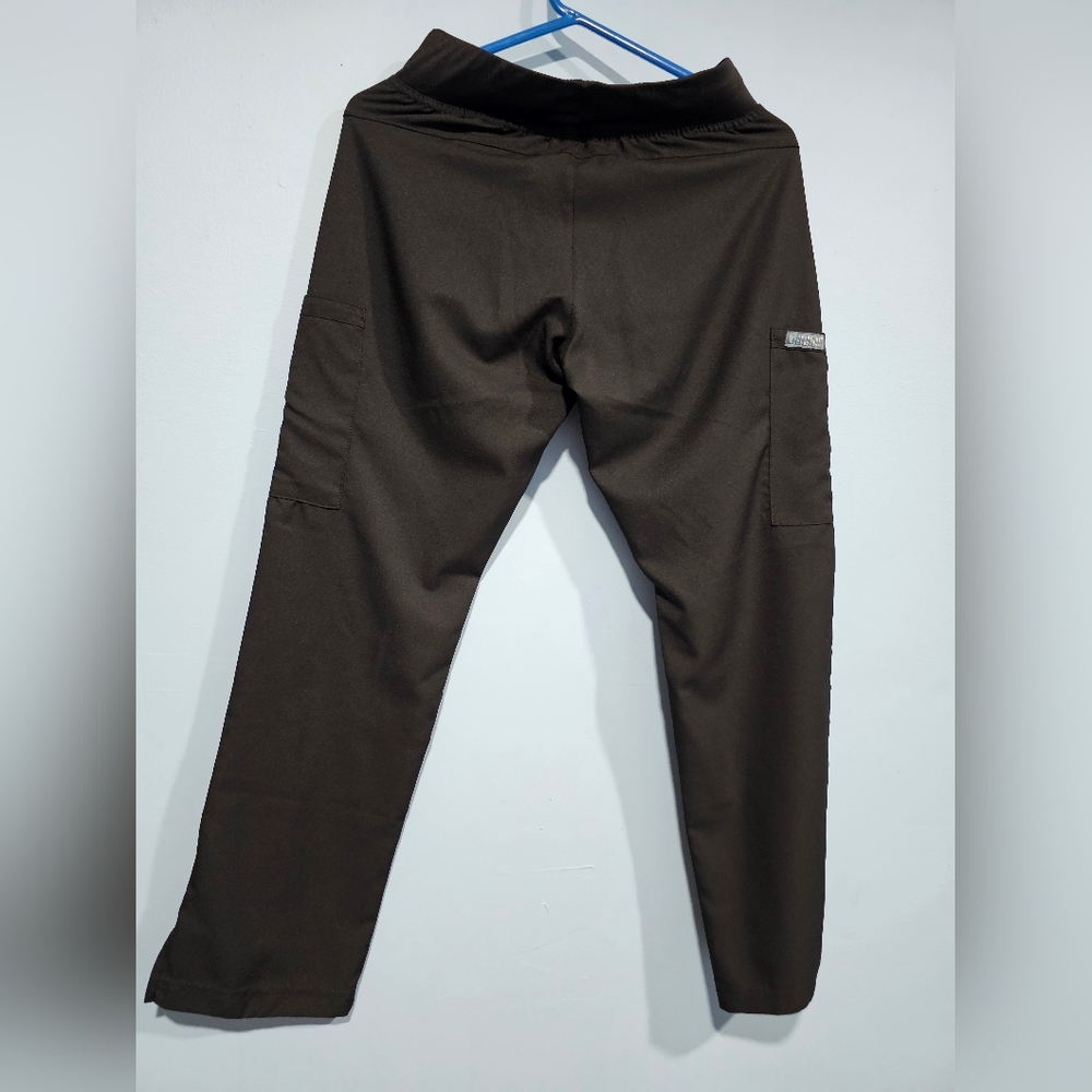 Black Women's Drawstring Scrub Pants - Picture 7 of 8